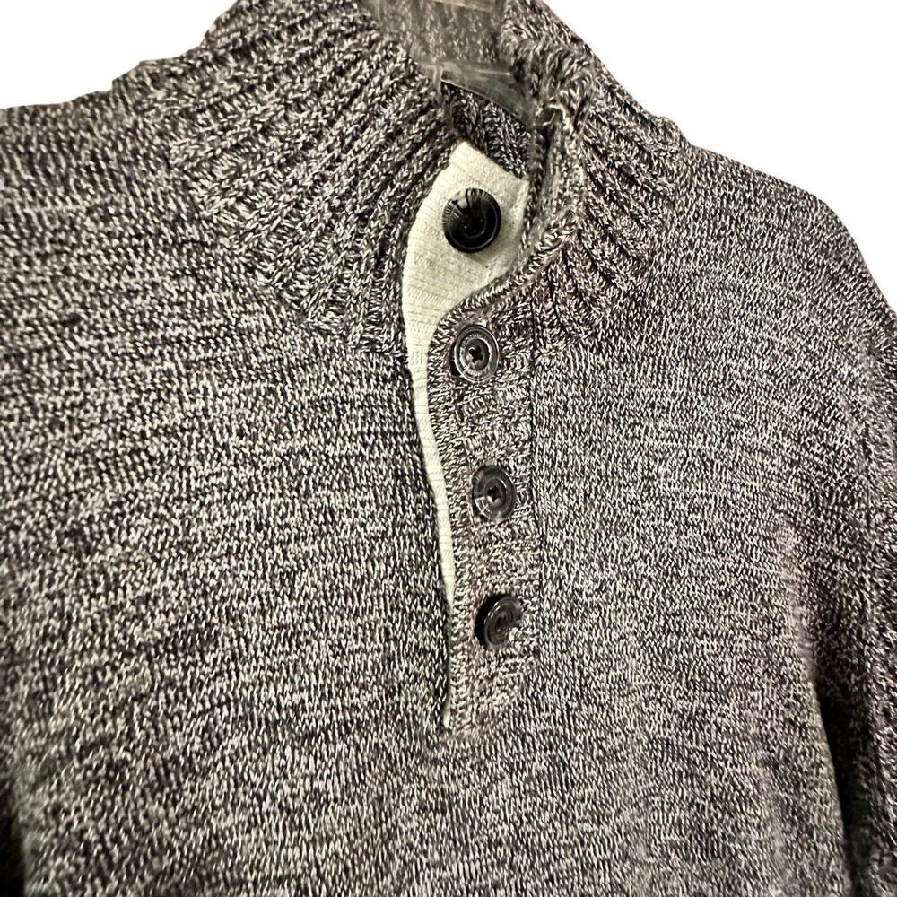 Sean John Men's Knitted Pullover Sweater Size XL 100% Cotton Henley Casual Puffy - Picture 4 of 16
